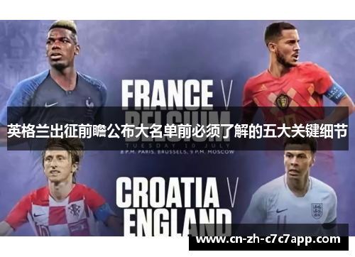 英格兰出征前瞻公布大名单前必须了解的五大关键细节